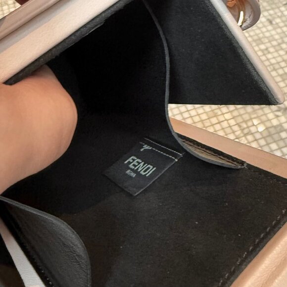 Fendi 2021 Runway Pink Vertical Box Logo Crossbody Bag - Picture 11 of 12